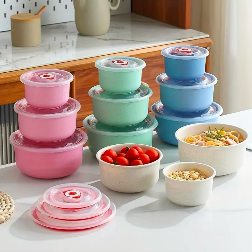 3pc Blue Mixing Bowl Set - Picture 1 of 7